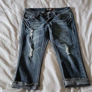 𝅺wall flower denim capris